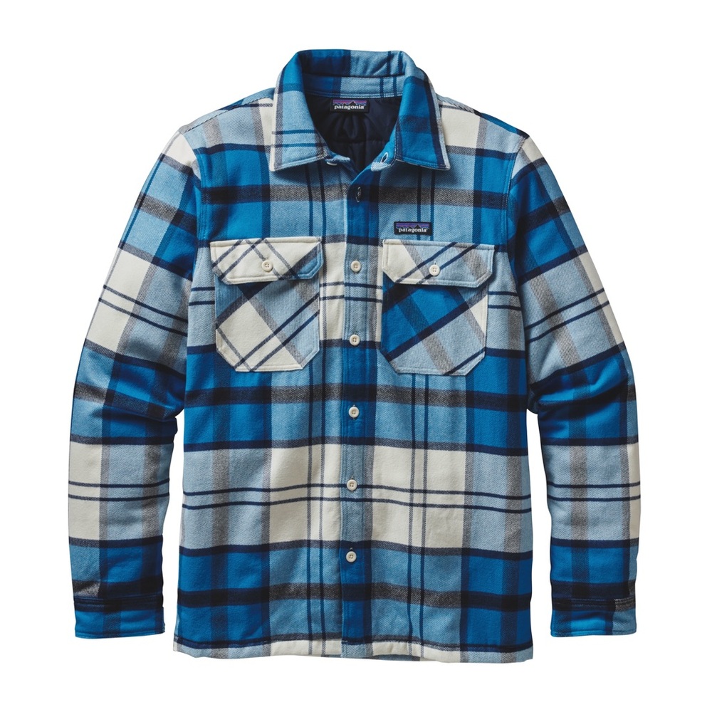 Patagonia Blue and White Checkered Shirt
